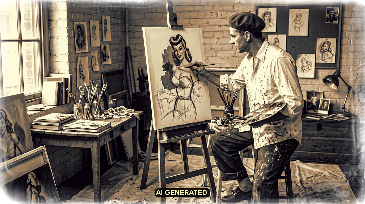 Pin Up Painter Foto